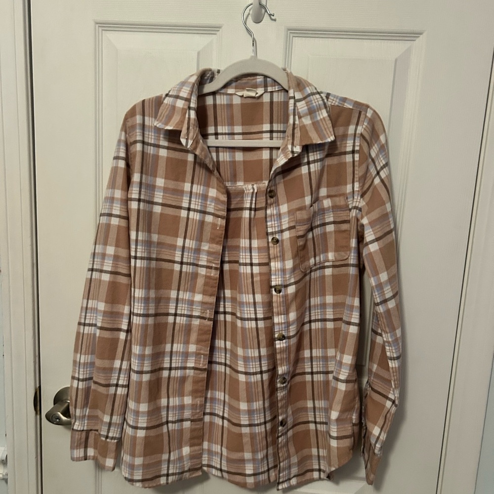 Aeropostale Plaid Button-Up Flannel
